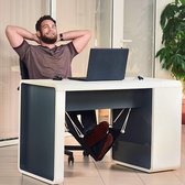 Voetensteun – Voethangmat – verstelbaar - praktische voetensteun - bureau voetensteun – hoofdtelefoonhaak - ontspanning op kantoor