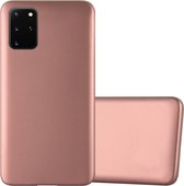 Cadorabo Hoesje geschikt voor Samsung Galaxy S20 PLUS in METALLIC ROSE GOUD - Beschermhoes gemaakt van flexibel TPU silicone Case Cover
