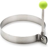 Eivorm rond - Bakvorm - Kookring - Bakring - Ei ring - Bakken - Keukengerei - Bak accessoires - RVS - zilver