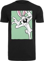 Merchcode Looney Tunes - Bugs Bunny Funny Face Heren T-shirt - XXL - Zwart