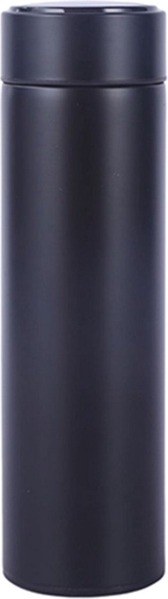 Casero slimme Roestvrijstalen geïsoleerde warm en koud thermoskan met LCD temperatuur weergave - Thermosbeker - Isoleerfles - Travel Mug Zwart