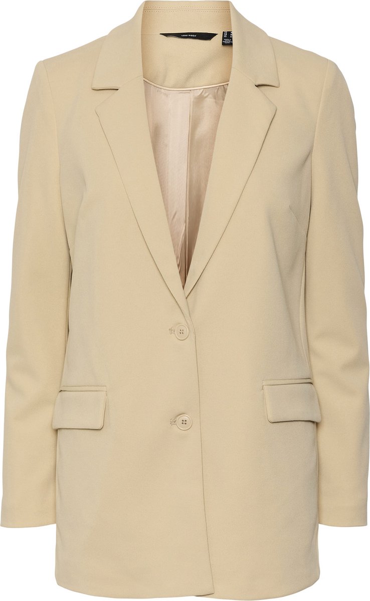 VERO MODA VMZAMIRA LS LOOSE BLAZER GA NOOS Dames Blazer - Maat S