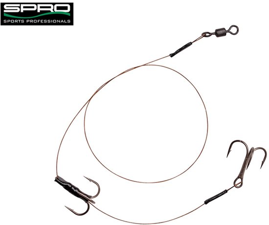 Spro Heavy Duty Baitfish Rig 7 x 7 - 35 cm - twee dreggen - haakmaat 4 van Spro — afbeelding 4