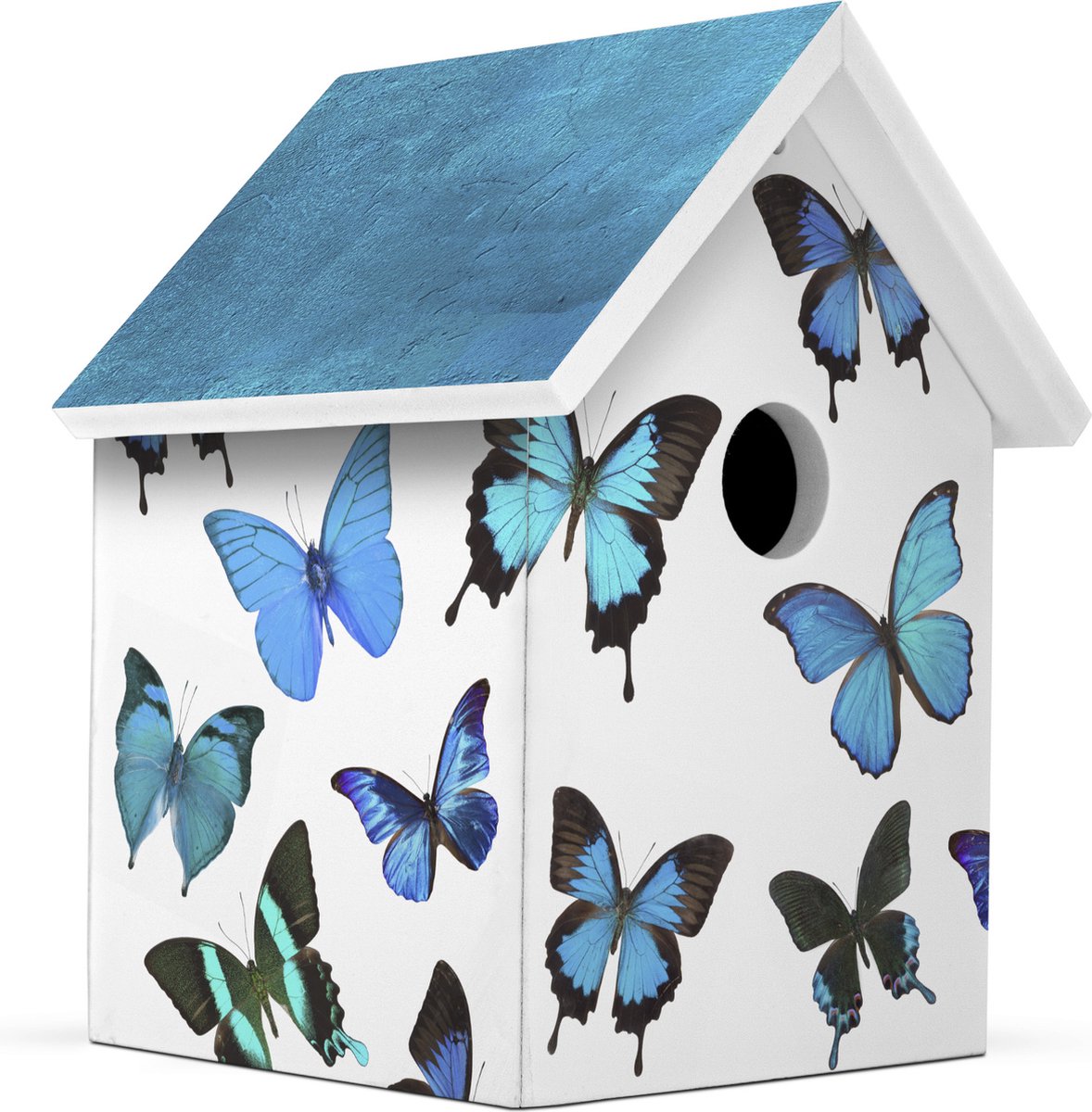 Milieuvriendelijk Vogelhuisje - ButterFlight Handgemaakt - L15 x B15 x H20 cm