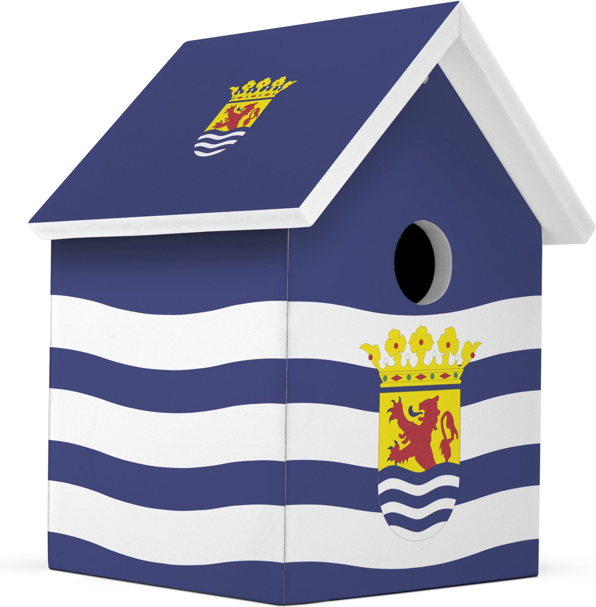 Milieuvriendelijk Vogelhuisje - Provincie Zeeland Handgemaakt - L15 x B15 x H20 cm