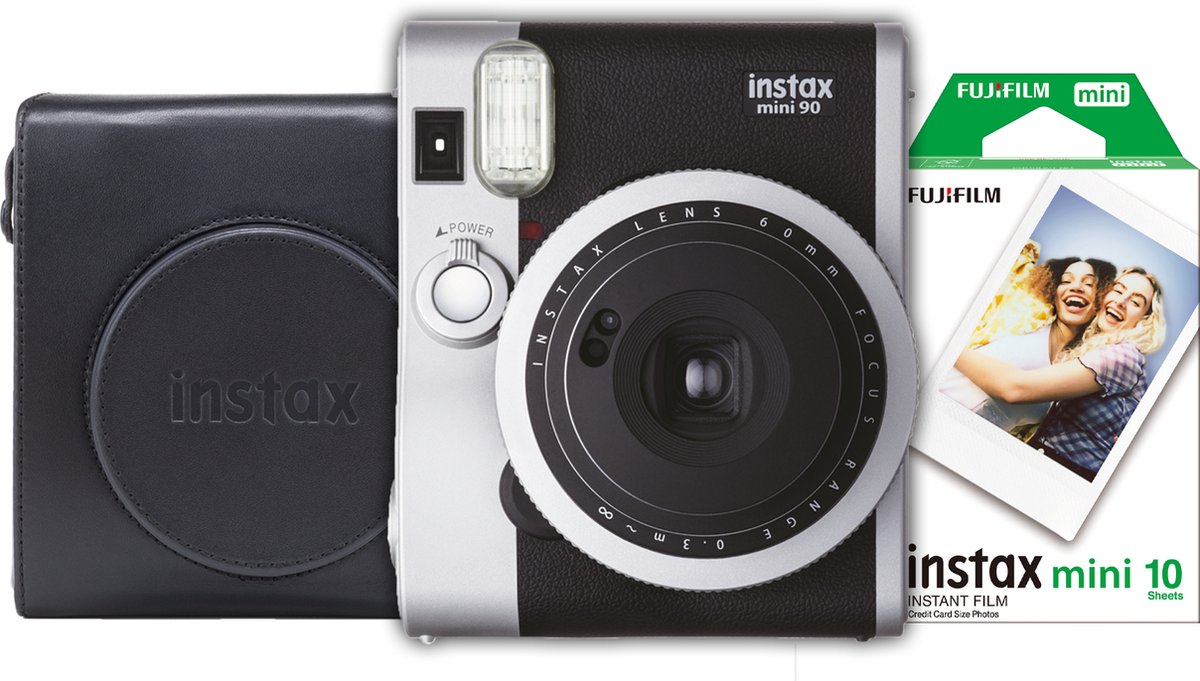 Wegrijden volwassen Vervolgen Fujifilm instax mini 90 Neo Classic - Black Bundel | bol.com