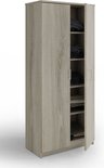 Interiax Opbergkast 'Amelie' 2 deuren en 4 legplanken Sonoma (180x80x40cm)