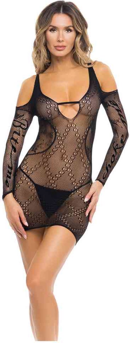 Goedkoopste BETWEEN THE LINES DRESS BLACK, OS