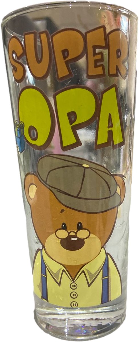 Kwikki - Super Opa - waterglas - drinkglas - glas - 300 ml