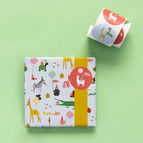500Pcs Gelukkige Verjaardag Stickers Groeten Ronde Seal