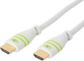 TECHLY 306929 HDMI™ High Speed Kabel met Ethernet A/A M/M 3 m Wit Wit