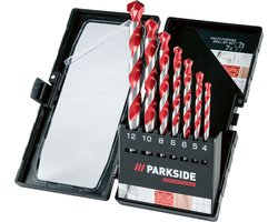 Parkside Performance Boorset - 7 Delige Universele Borenset - Geschikt voor: 13 mm ronde schachtadapters - In praktische opbergdoos - Verschillende maten overzichtelijk gesorteerd - Multifunctioneel