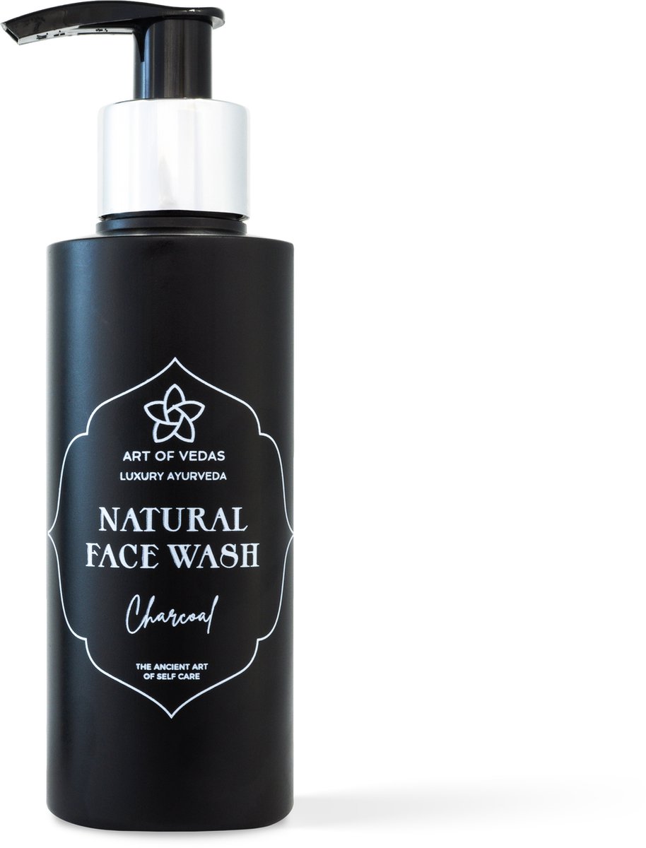 Art of Vedas - Natural Face Wash - Charcoal - 100% Natural - Vegan - Ayurvedische - 150ML