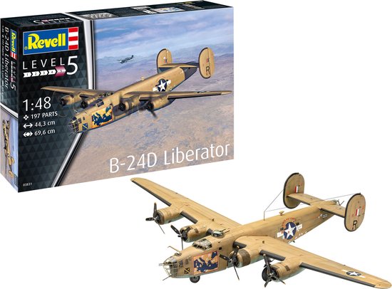 1:48 Revell 03831 B-24D Liberator Avion Kit plastique