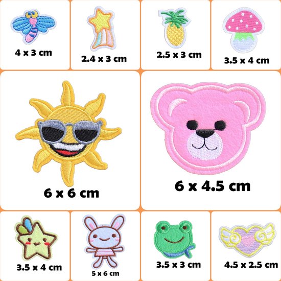 Rainbecom - Emblème de repassage 60 pièces - Patchs