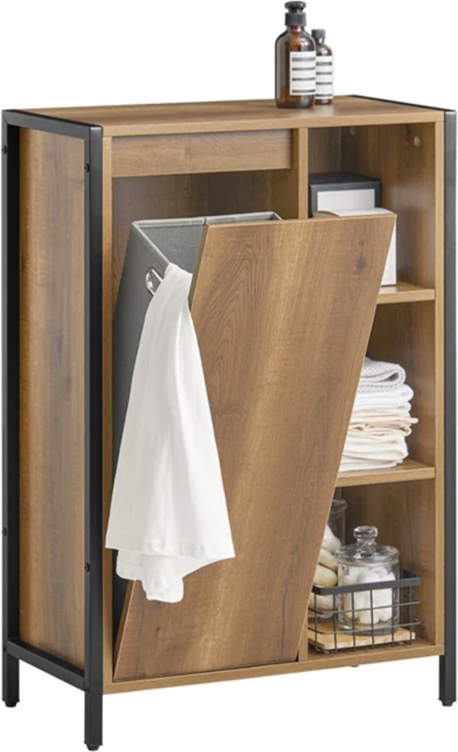 Simpletrade Wasmand - Badkamerkast - MDF - 60x90x30cm