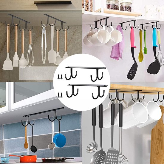 Tadipri Kastbuislager OVA kledingstanghouder metaal 4 stuks - kastbuishouder kledingkast voor ovale stang staal vernikkeld garderobestang - hanger voor wandmontage