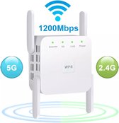 TechU™ – WIFI Repeater – Range Extender – Wifi Versterker voor Router en Modem – 1200 mbps