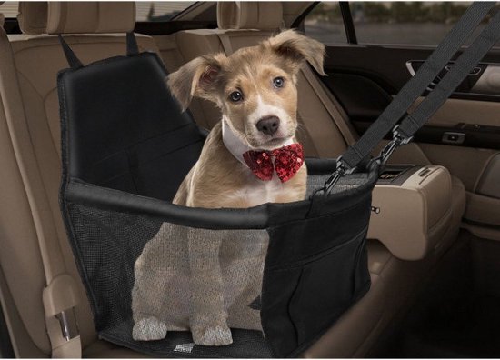 Luxe Autostoel Hond - Reisbench Opvouwbaar - Hondenmand Achterbank Auto