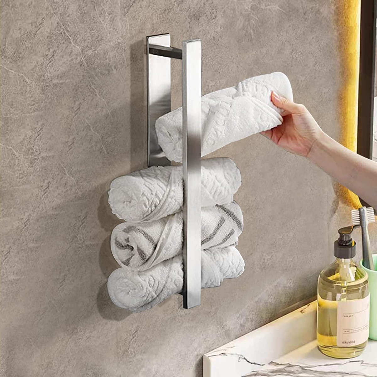 Handdoekhouder - Handdoekstang – Handdoekrek – Badkamer accessoires
