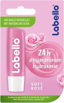 Labello Soft Rosé Lip Balm - 5,5 ml - Baume à Lèvres Hydratation 24h