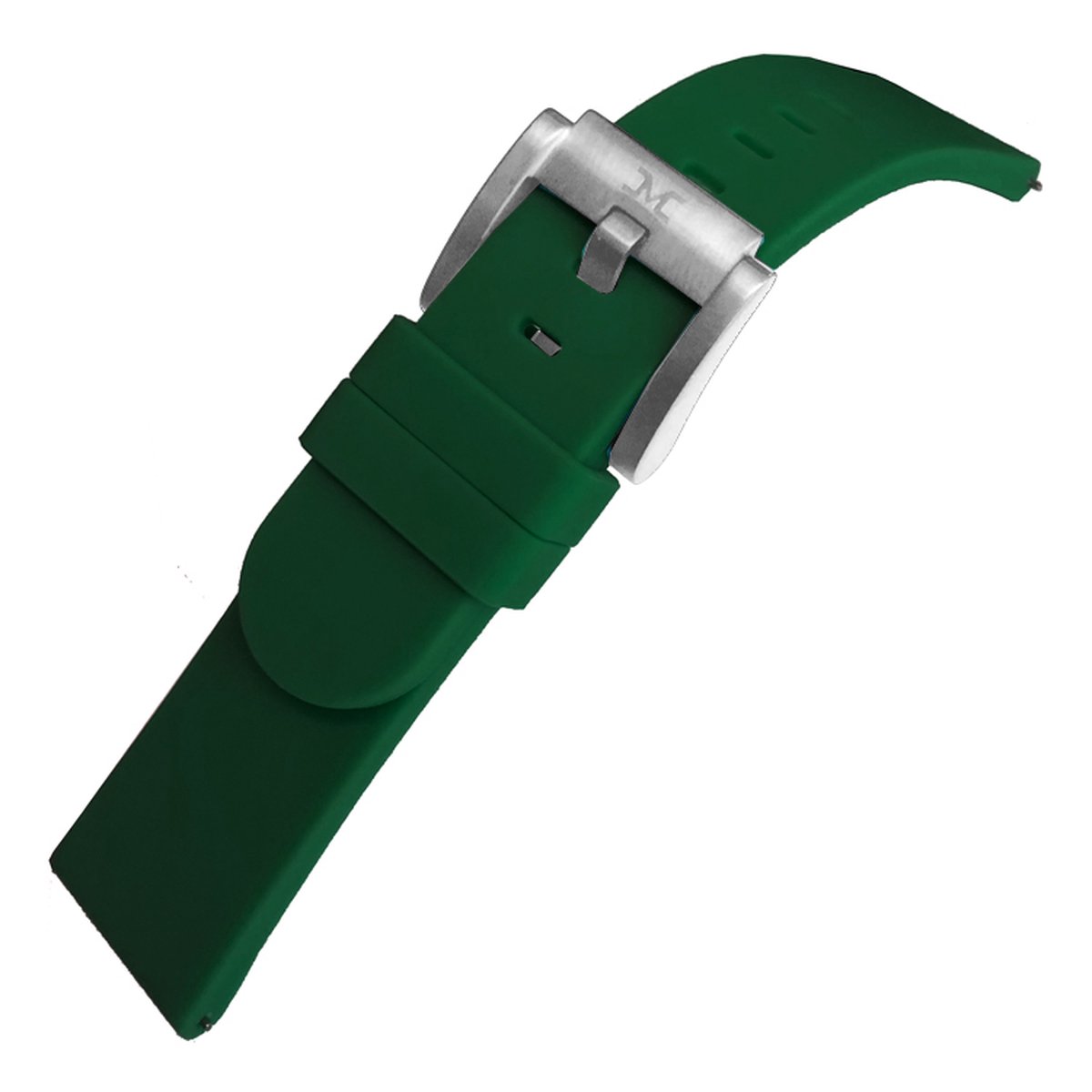 Marc Coblen - TW Steel Groen Silicone Rubber Horlogeband Stalen Gesp - 22mm