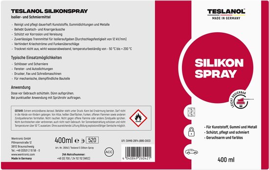GRIFFON SILICONENSPRAY SMEERMIDDEL HR260 SPUITBUS 300ML | Wijngo