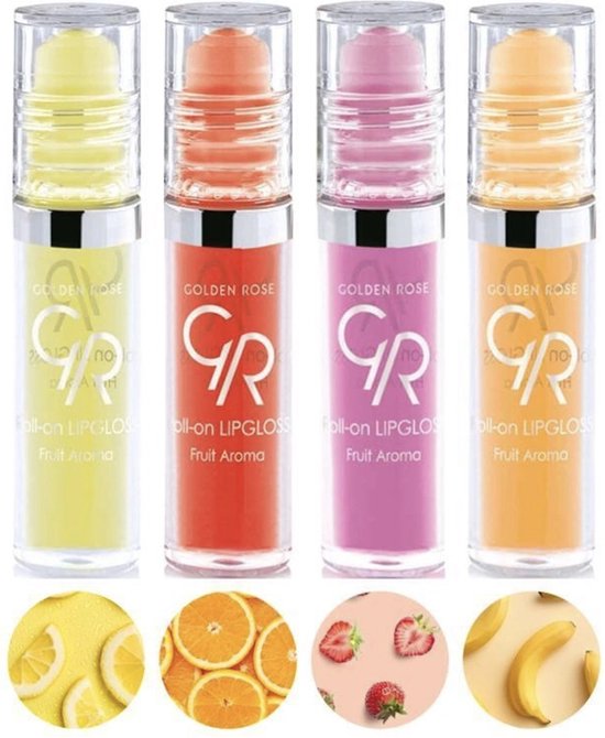 Golden Rose Roll on Lipgloss Strawberry bol