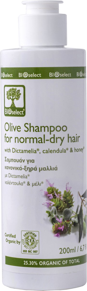BIOselect Biologische en Parfumvrije Shampoo voor Normaal tot Droog Haar