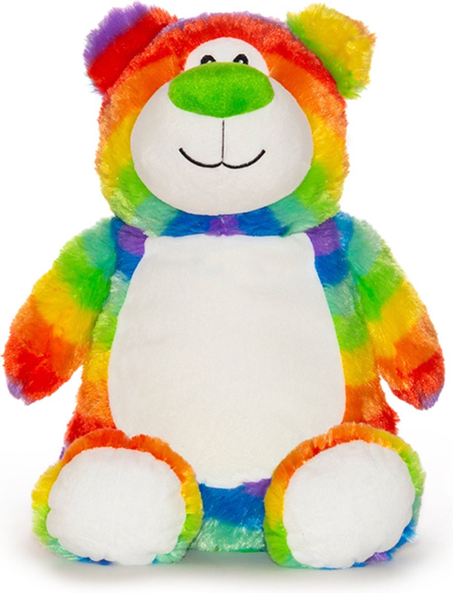 Cubbies knuffelbeer Rainbow bear - 28cm