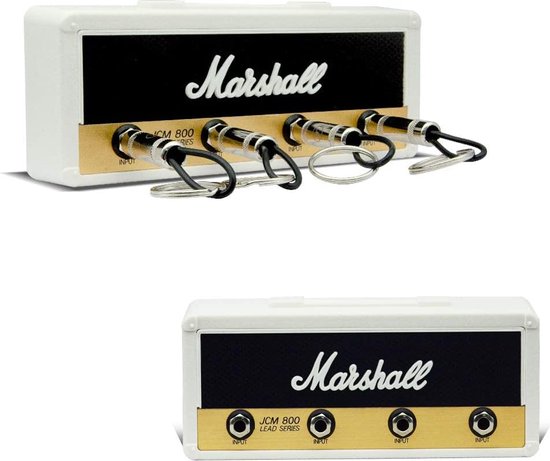Marshall Key Holder Wit - Sleutelhouder voor gitaarsleutelhangers - Sleutelhouder Jack Rack 2.0 JCM800 - Wandmontage