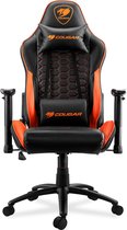 Chaise de Gaming Cougar OUTRIDER Comfort , design entièrement réglable, matériau respirant - Zwart / Orange