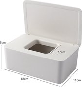 Billendoekjes Houder - Box Etui Wit - Wipe Opberger - Vochtige Tissuehouder - Vochtig Toiletpapier