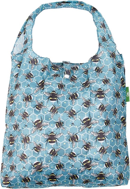 Eco Chic - Foldaway Shopper - A42BU- Blue - Bumble Bee