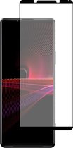 Cazy Screenprotector Sony Xperia 1 III Full Cover Tempered Glass - Zwart