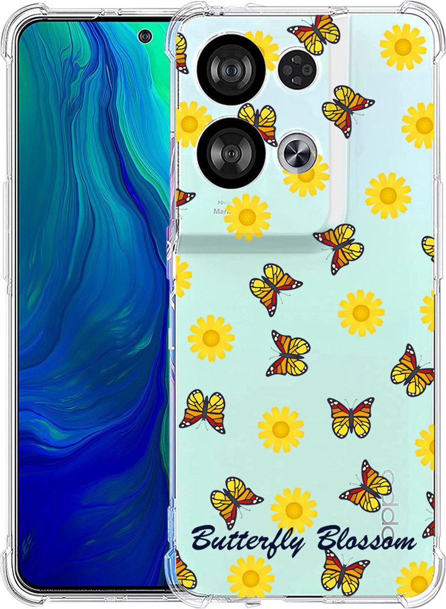 Anti-Shock Back Cover Hoesje Maken voor de OPPO Reno8