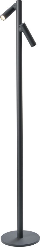 Tubo Accu leeslamp 2 lichts antraciet 120cm hoog - Modern - Sompex