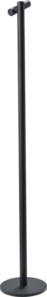 Sompex Vloerlamp TUBO | Zwart - draadloos - oplaadbaar - dimbaar - met USB oplaadstation - Sompex