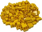 200 Bouwstenen 1x2 | Geel | Compatibel met Lego Classic | Keuze uit vele kleuren | SmallBricks