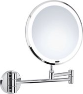 MhProducts - Make Up Spiegel - Rond - Wanspiegel - Spiegellamp - 5x Vergroting - 17,5 cm CM