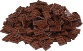 200 Bouwstenen 2x3 plate | Bruin | Compatibel met Lego Classic | Keuze uit vele kleuren | SmallBricks