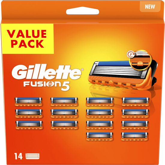 Lot De 14 Lames Gillette Fusion 5 - Recharge Pour Rasoir Homme - Neuf Sous Blister