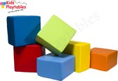 Zachte Soft Play Foam Bouwblokken set 6 stuks multicolor | grote speelblokken | baby speelgoed | foamblokken | reuze bouwblokken | Soft play speelgoed | schuimblokken