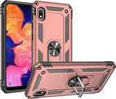 Ring Armor hoesje Geschikt voor Samsung Galaxy A10 - Rosé Goud - Draaibare standaard - Magneet - ZT Accessoires