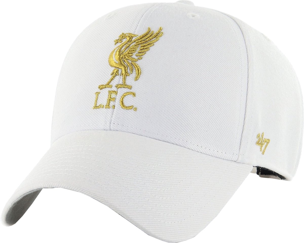 47 Brand EPL Liverpool FC Metallic Snap 47 MVP EPL-MTLCS04WBP-WH, Mannen, Wit, Pet, maat: One size
