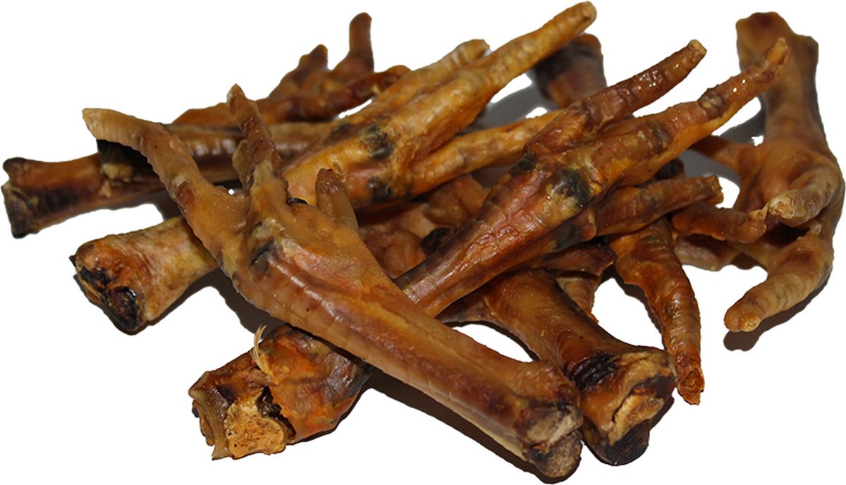 Kippenpootjes – Hondensnack – Voordeelpakket 200 gram – Kauwsnack – Hypoallergeen – Natuurlijk gedroogd
