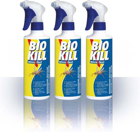 BSI - Promo 3-pack Bio Kill Micro Fast Universeel - Tegen Vliegen, Muggen,...