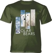T-shirt Protect Polar Bear Split Portrait Green 3XL