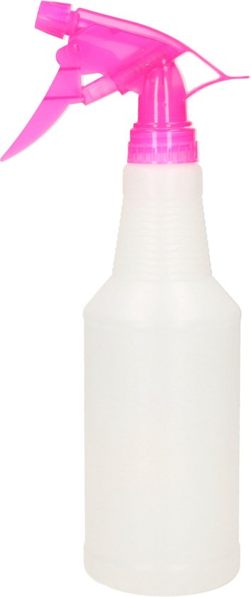 Set van 3 spuitflessen voor het reinigen, 500 ml, voor planten, navulbaar, waterdicht, kunststof, met dunne trekker, voor tuinieren, kapsel, planten (rond, bruin
