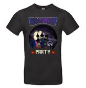 Zwart Halloween T-shirt met opdruk Halloween Party 152